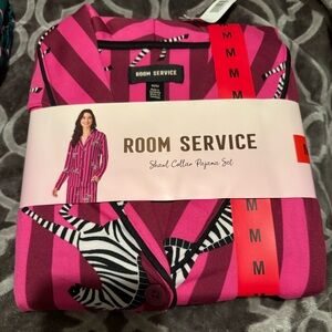 Pink and Black Zebra Print Pajama Set